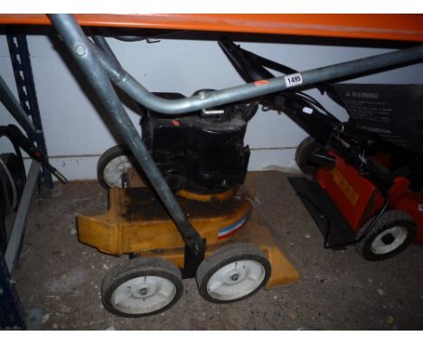 A PETROL GARDEN VAC/SWEEP, (no grass box)
