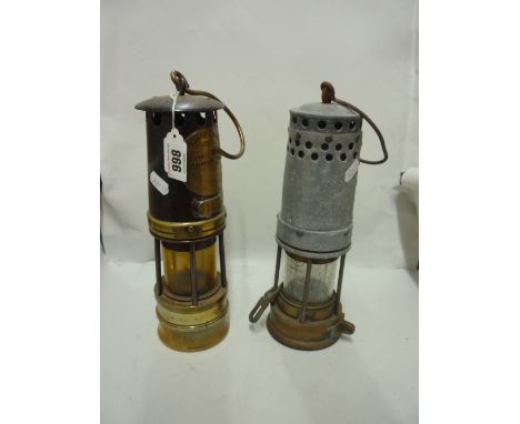 TWO MINERS LAMPS, to include a Hailwoods Improved lamp (2)