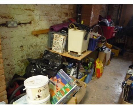 A LARGE QUANTITY OF TOOLS, and household electricals