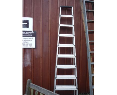 AN ALUMINIUM LADDER