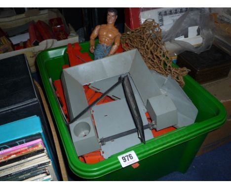 AN ACTION MAN TRAINING TOWER, FIGURE, ACCESSORIES, etc
