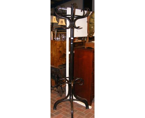 Bentwood style revolving coat and stick stand 