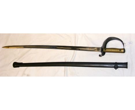 A sword with metal scabbard - 100cm long 