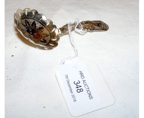 A George III silver tea caddy spoon - Birmingham 1817 CONDITION REPORTseems ok