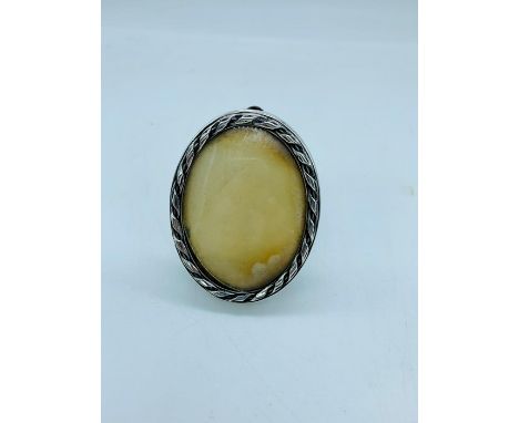 Oval silver picture frame hallmarked 