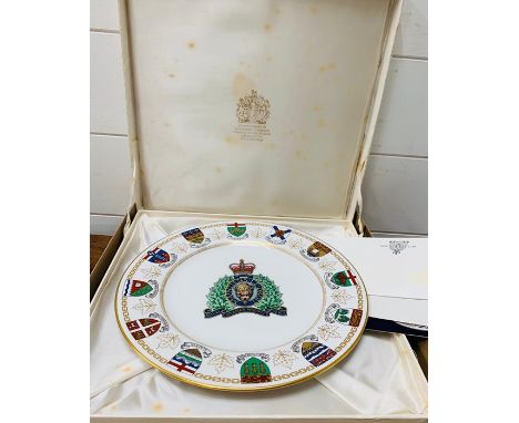 Royal Canadian mounted police Spode commemorate plate #712