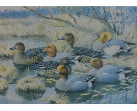 After Charles Frederick Tunnicliffe OBE RA (1901-1979), coloured print, Mallards, signed to the lower right, a limited editio