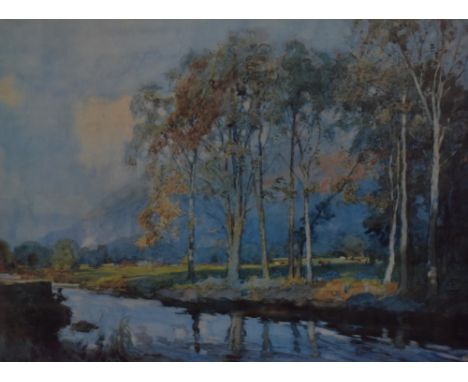 *Local Interest - After William Heaton Cooper RA (1903-1995), coloured print, 'Autumn Afternoon On The Rothay, Ambleside', di