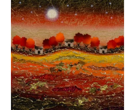 Sarah Ewing (Contemporary, British), a mixed media, 'Sweet Dreams', signed to the lower right, displayed within a silver tone