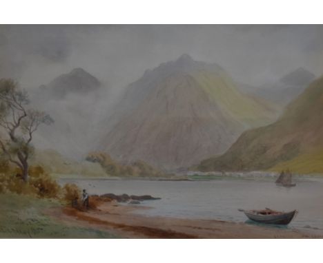 Joseph William Carey (1859-1937, British), watercolour, 'Glencoe, Loch Leven' signed and dated 1915 to the lower left, framed