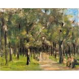 Max Liebermann, Spaziergänger im Tiergarten