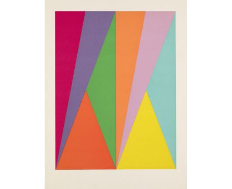 Konkrete Kunst Max Bill (1908 Winterthur - 1994 Berlin)Hommage à San Lazzaro. 1975. Farblithographie auf Arches. 29,2 x 22,2 