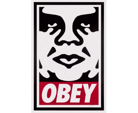 Zeitgenössische Kunst - Street Art Shepard Fairey (1970 Charlston, USA)Obey Icon. 2021. Farboffsetlithographie auf weißem, st
