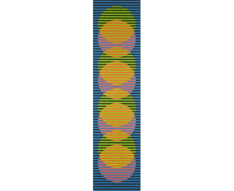 Geometrische Abstraktion - Op Art - - Carlos Cruz-Diez.  (1923 Caracas, Venezuela - 2019 Paris). Sitges I. 2012. Farblithogra