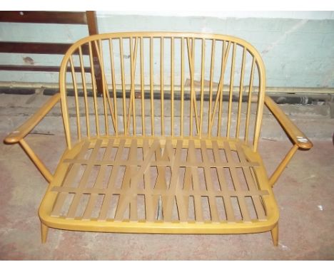 AN ERCOL TWO SEATER SOFA FRAME