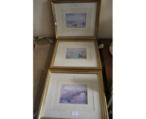 THREE FRAMED AND GLAZED LIMITED EDITION J. M. W. TURNER PRINTS WITH CERTIFICATES OF AUTHENTICITY