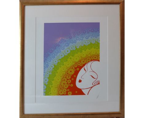 A limited edition print by Erte, signed and numbered 154/300 54 x 44cm 