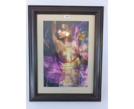 An R type photographic print of 'Princess Julia' nude, signed by the photographer Holly Warburton 