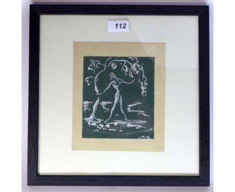 Sheila Graham, a sketch for a theathre design, monogrammed, 1948, 33 x 33cm 