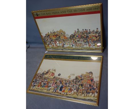 Two National Portrait Gallery posters for 'The Raj: India and the British 1600-1947, 73 x 100cm 