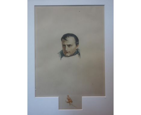 A print of Napoleon, 'Werchmeisters Runstverlag, Berlin' to border, in maple frame, 33 x 22cm 