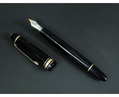 A Mont Blanc no.149 fountain pen, with 14k gold fancy 4810 nib  Seems to work ok, I would say its about average overall with 