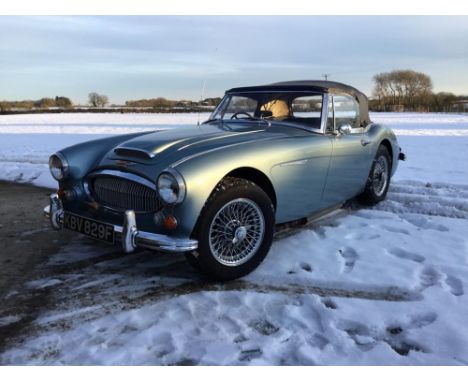 A 1967 Austin-Healey BJ8 3000 MK III, KBV 829F, a four speed manual gearbox with overdrive, finished in Healey blue, with an 