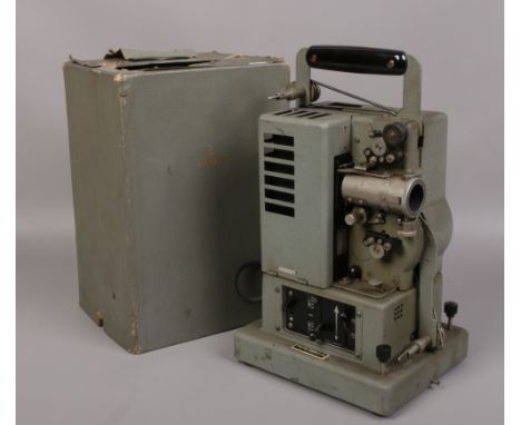 A Siemens Cine projector in original case, supplied by Midland Camera Co. Ltd. 
