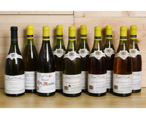 JOSEPH DROUHIN - WHITE MIXED  (10 BT)
Domaine de Vaudon, Chablis 1992 and unknown vintage (2 x 750ml)
Clos des Mouches, Beaun