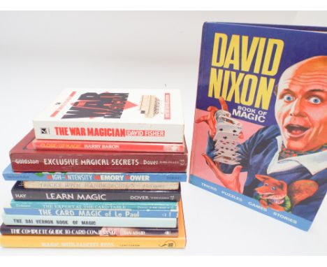Vintage magic books to include - 'Complete Guide To Card Conjuring' by Adair, 'Card Magic of Lee Paul', 'Tricks With Handkerc