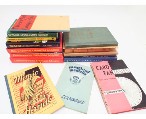Collection of vintage magic books to include - 'But Not To Play' by Wilfred Jonson, 'Magic of the Hands' by Edward Victor, 'D