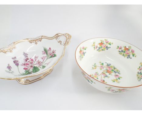 Beswick teapot, Dolly Varden, Continental porcelain vase and cover, Coalport vase, large Spode Rhododendron and Dianthus cent