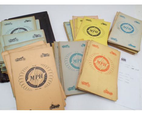 Collection of vintage Vincent Motorcycle Pamphlets dating from the late 1950's and early 1960's and a 1930's Ordnance Survey 