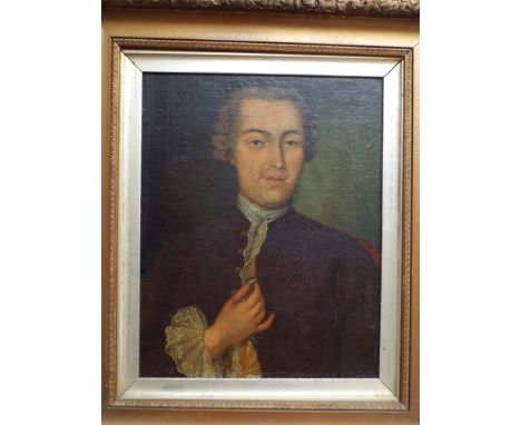 19th Century gilt framed oil on board portrait of a gentleman - measures approximately 19" by 15"