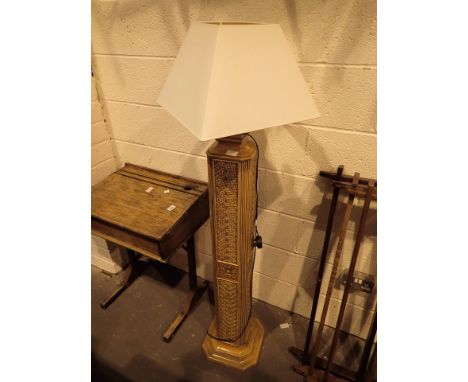 Cane work conservatory standard lamp CONDITION REPORT: The electrical items included in this lot have been PAT tested and hav