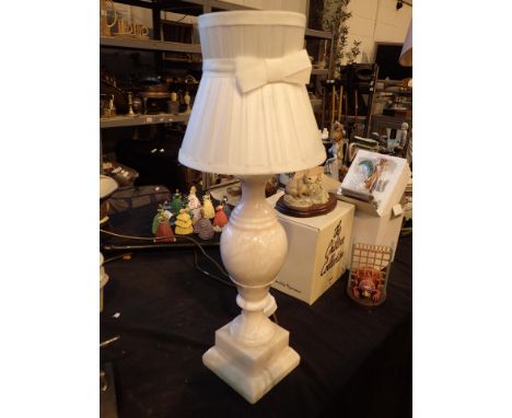 Marble based lamp CONDITION REPORT: The electrical items included in this lot have been PAT tested and have PASSED. This test