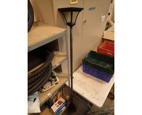 Large solar powered garden lamp