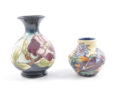 Moorcroft, Walter Moorcroft, Wine Magnolia, M1/6 silver line, 1992, together with Philip Gibson, Chicory, 35/3 (Herb Collecti