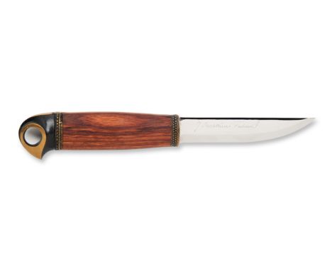 KNIFE "MARTTIINI" BRONZE BIRD | FINLAND (ROVANIEMI), FINNISH | Country: Finland (Rovaniemi) | Date: beginning of the 21st cen