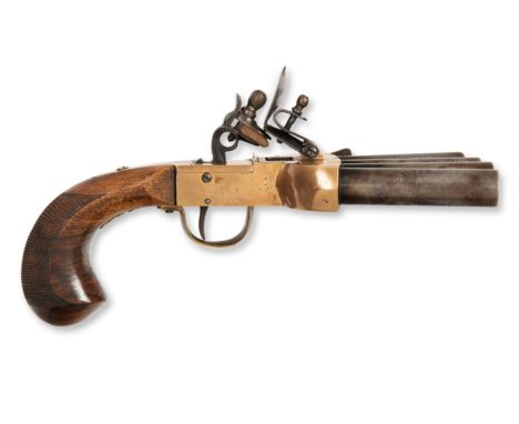 FLINTSTONE GUN "DUCK'S FOOT" | ENGLAND, ENGLISH | Country: England | Date: 19th century | Condition: excellent | Lot informat
