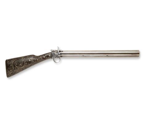 REVOLVER RIFLE WITH A BUNDLE OF SIX ROTATING SMOOTHBORE BARRELS AND A "LONDON" PERCUSSION LOCK | ENGLAND (LONDON), ENGLISH | 