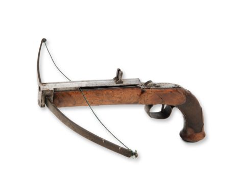 SWISS PISTOL CROSSBOW "SCHWANDEN AND ALTDORF" | SWITZERLAND, SWISS | Marking: Fa. Schwanden and Altdorf (barrel) | Condition: