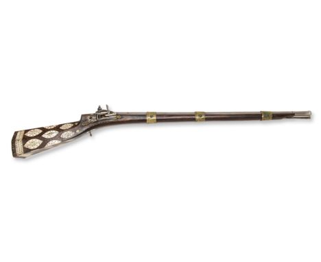 FLINTSTONE RIFLE | NORTH AFRICA, NORTH AFRICAN | Country: North Africa | Date: 19th century | Marking: Illegible, oriental on