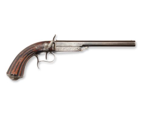 FLAUBERT PISTOL | BELGIUM?, BELGIAN | Country: Belgium? | Date: around 1870 | Condition: good | Lot information | A breech-lo