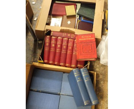 THREE BOXES OF VINTAGE BOOKS TO INCLUDE ENCYCLOPEDIA SETS