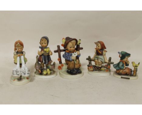 FIVE GOEBEL FIGURES