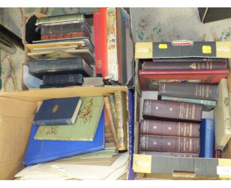 THREE BOXES OF VINTAGE BOOKS TO INCLUDE CHILDRENS BOOKS