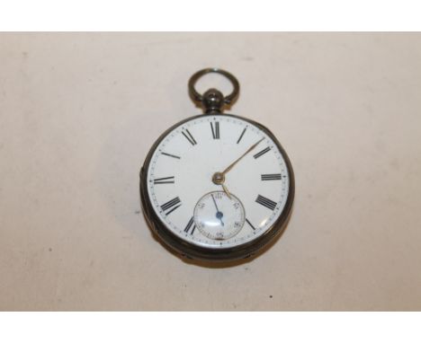A CHESTER HALLMARKED SILVER OPEN FACED MANUAL WIND POCKET WATCH, WORKING CAPACITY UNKNOWN