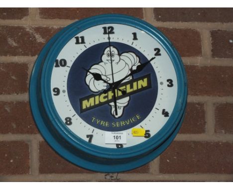 A MICHELIN TYRES WALL CLOCK