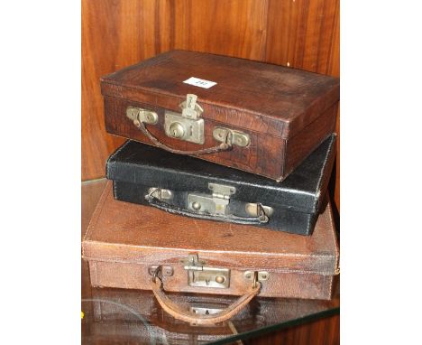 THREE SMALL VINTAGE CASES
